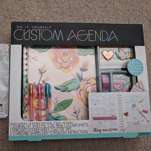 Custom Agenda Planner Date Book Stitch Journal Doodling Sketching Blank Notebook - Picture 7 of 10